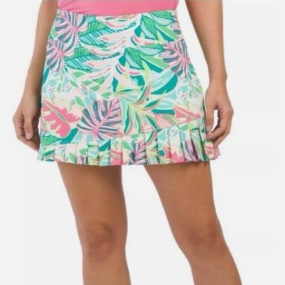 Sigrid Olsen Multicolor Leaf Print Mini Skirt - Picture 1 of 6